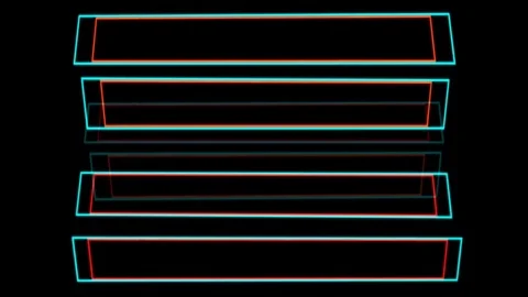 Rectangles changing shape and color Stock Footage 71189525