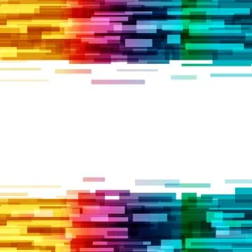 Rectangles digital Technology abstract background data futuristic glowing Stock Illustration