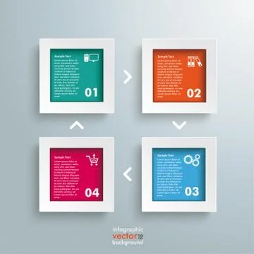 Rectangles e-commerce template Stock Illustration