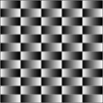 Rectangles with grayscale, contrasty gradient fill. Seamless pattern Stock Illustration