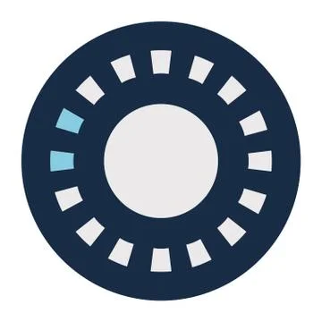 Rectangles loading circle block style icon vector design 스톡 일러스트