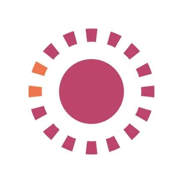 Rectangles loading circle flat style icon vector design Illustrazione stock