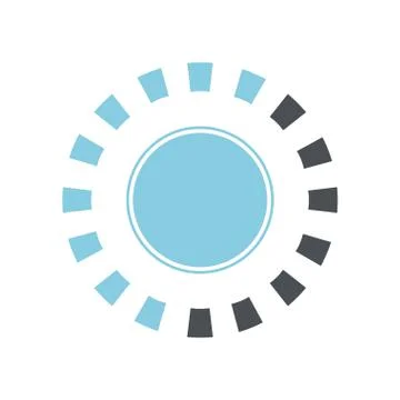 Rectangles loading circle flat style icon vector design Stock Illustration