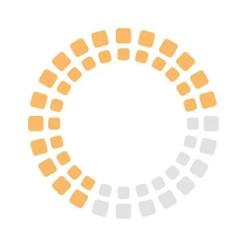 Rectangles loading circle flat style icon vector design Stock Illustration