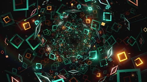 Rectangles loop color 01 動画素材 263869038