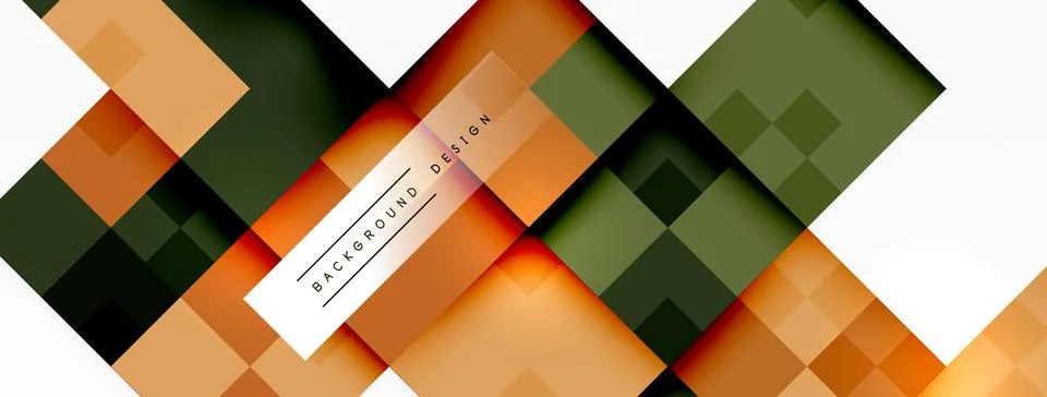 Rectangles stacked symmetrically create a pattern on white flooring Stock Illustration
