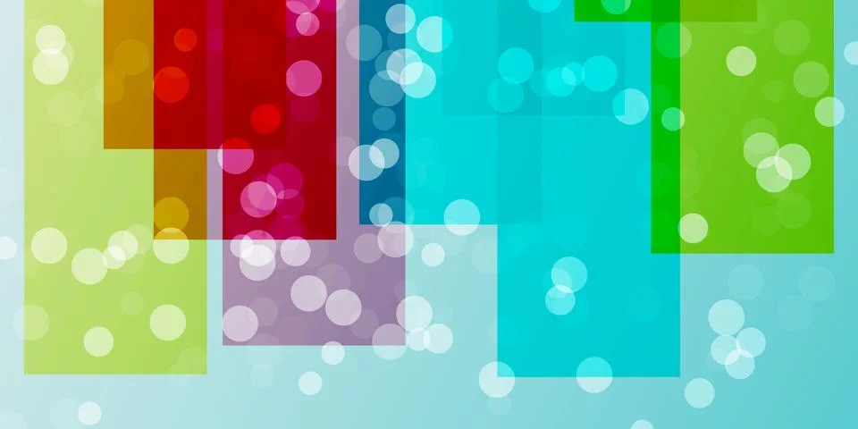 Rectangles with Transparent Spots, Riso Print Effect Graphics for Fabric, T.. Stock Illustration