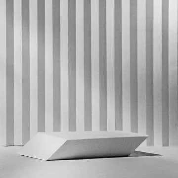 Rectangular 3D Podium Minimal Background Banner for Product in Elegant Interior 스톡 일러스트