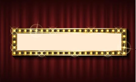 Rectangular Advertisement Border Template Vector Stock Illustration