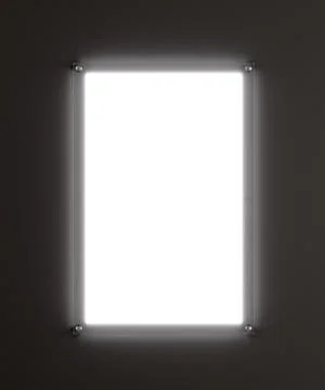 Rectangular advertising lightbox Stock Illustration