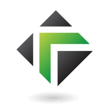 Rectangular and Square Abstract Icon Stock Illustration