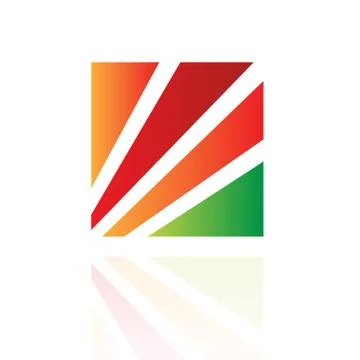 Rectangular and Square Abstract Icon Stock Illustration