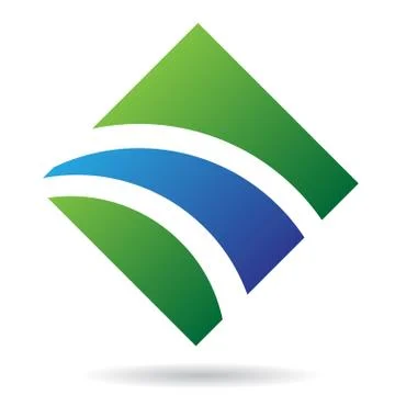 Rectangular and Square Abstract Icon Stock Illustration