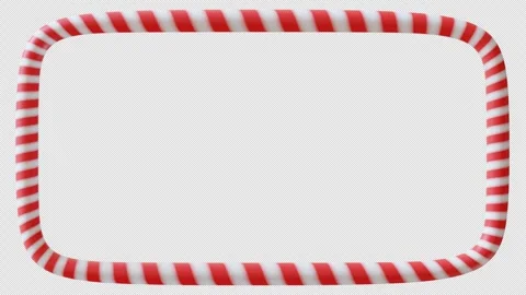 Rectangular animated candy cane border Video stock 311517038