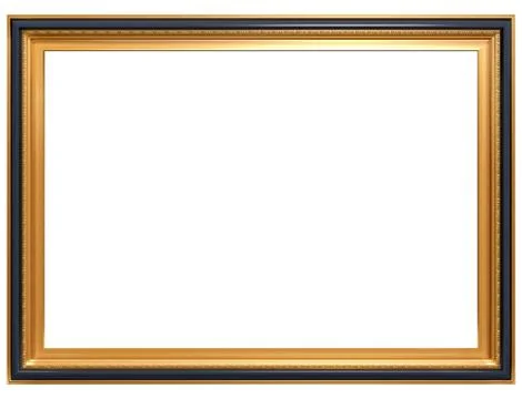 Rectangular antique picture frame Stock Illustration