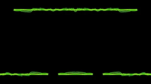 Rectangular appearing and disappearing horizontal frame with shapes of wate.. Stock Footage 270315870