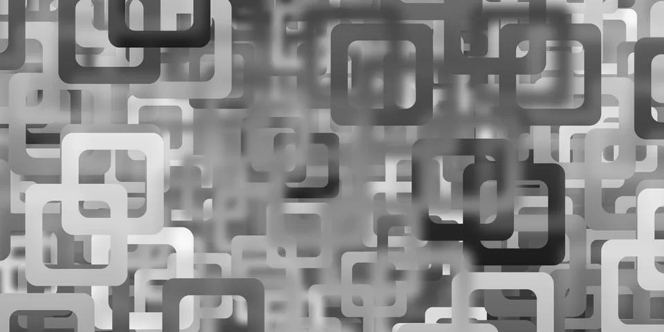 Rectangular background with curved corners Mosaic geometric pattern Blur ligh Stock Illustration