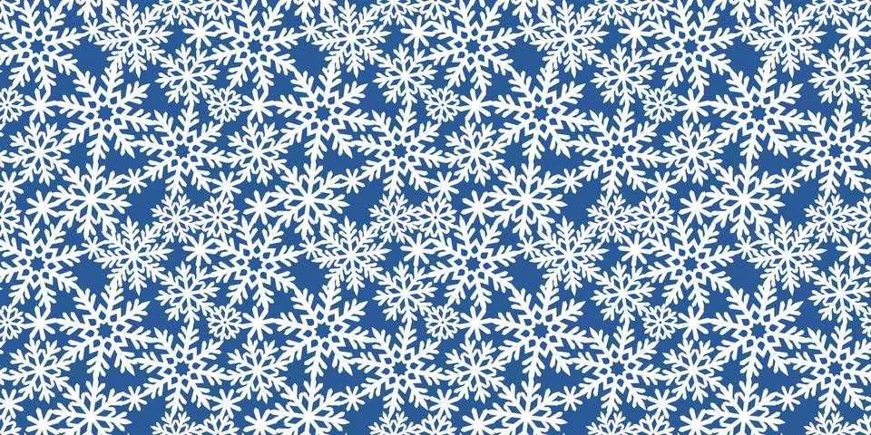 Rectangular background with snowflakes.  Stock Illustration