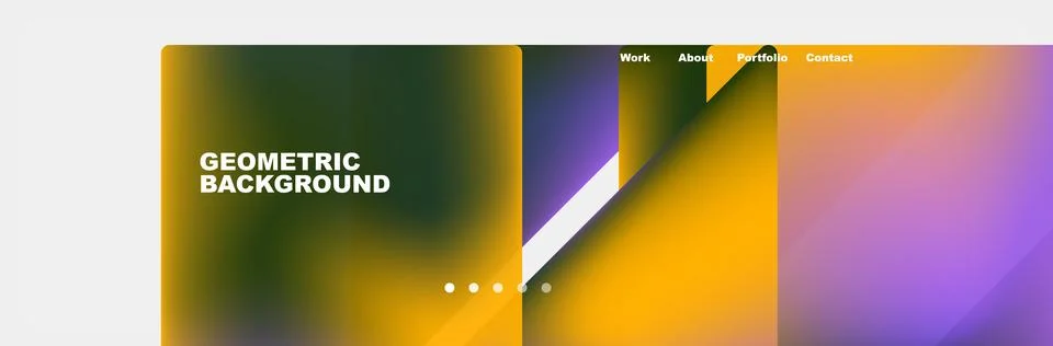 Rectangular background with yellow and purple gradient for brand signage Illustrazione stock