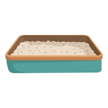 Rectangular baking dish with dough rising 스톡 일러스트