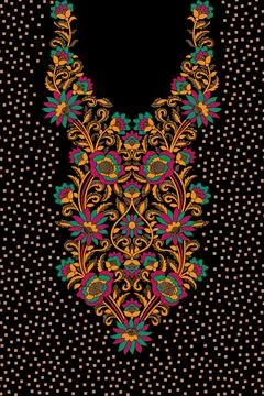 Rectangular Bandana Print vector design for rug, carpet, tapis, shawl, towe.. Illustration
