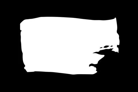 Rectangular banner hand painted with chalk on black Stock Illustration