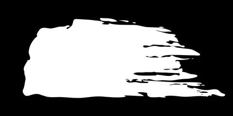 Rectangular banner hand painted with chalk on black Stock Illustration