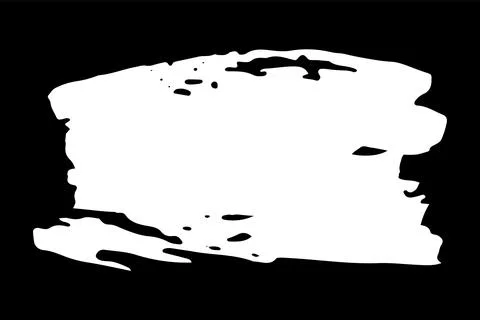 Rectangular banner hand painted with chalk Stock Illustration