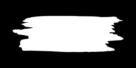 Rectangular banner hand painted with chalk on black Illustrazione stock