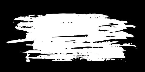 Rectangular banner hand painted with chalk on black Stock Illustration