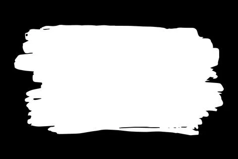 Rectangular banner hand painted with chalk Stock Illustration