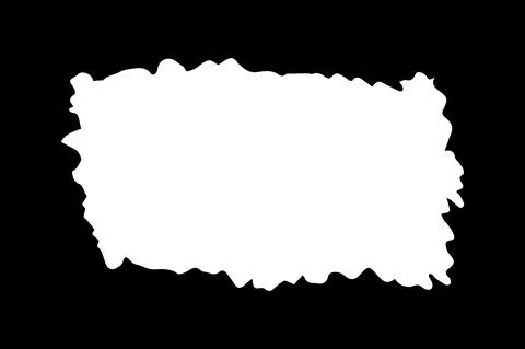 Rectangular banner hand painted with white paint Stock Illustration