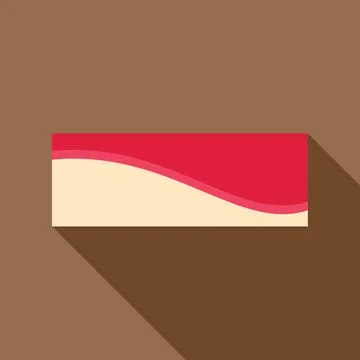 Rectangular banner showing a red and beige wavy design Stock Illustration