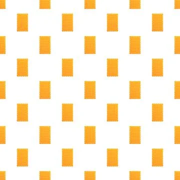 Rectangular biscuits creating a seamless food pattern Illustrazione stock