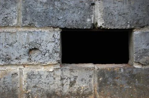 Rectangular black hole Stock Photos