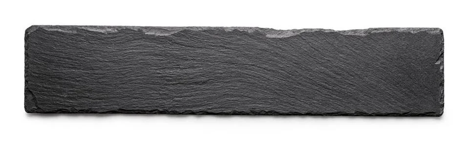 Rectangular black slate Rectangular black slate isolated on a white backgr... Fotos de archivo