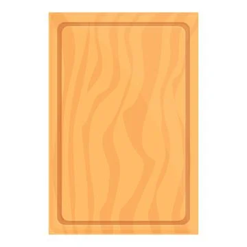 Rectangular board icon cartoon vector. Handmade plate Stock Illustration