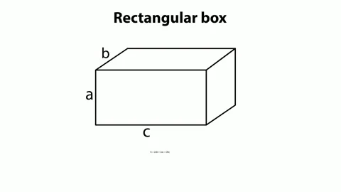 Rectangular Box Formula with Dimensions Stock Footage 318283033