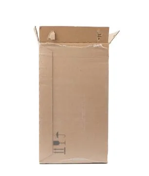 Rectangular box wrapped in transparent polyethylene Stock Photos