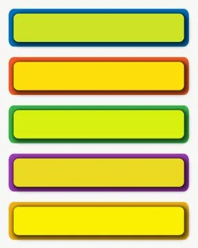 Rectangular buttons 库存插图