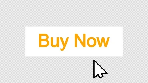 Rectangular Buy Now Button Animation, Orange and White Stock Footage 220992027