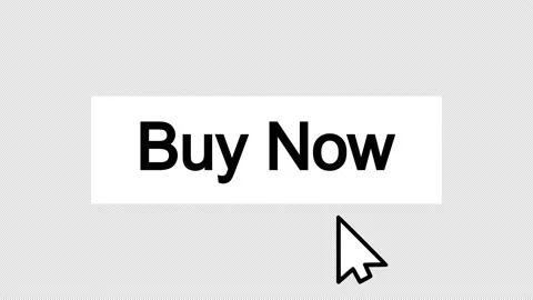 Rectangular Buy Now Button Animation, Black and White Stock Footage 220992029