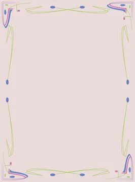 Rectangular calligraphic frames abstract vector Stock Illustration