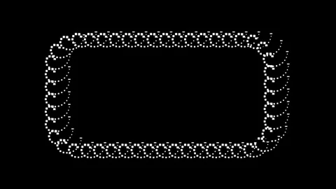 Rectangular Chain Frame Stock Footage 336062169