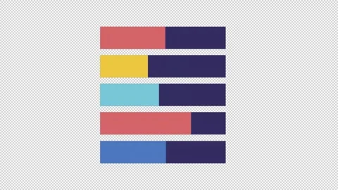 Rectangular chart animation 스톡 동영상 278256592