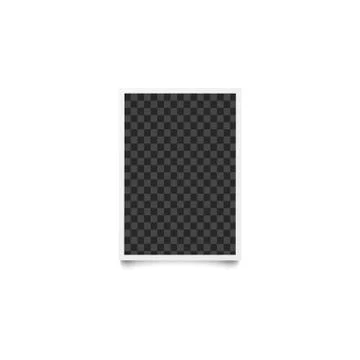 Rectangular checkered empty template and photo frame in realistic style. 스톡 일러스트