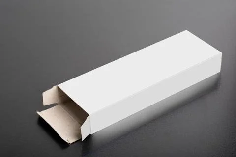 Rectangular chocolate box on a dark background mock-up series Stock Photos