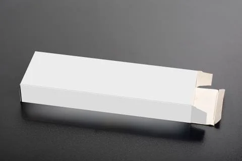 Rectangular chocolate box on a dark background mock-up series Stock Photos