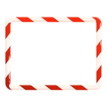 Rectangular christmas candy cane border creating a frame Stock Illustration
