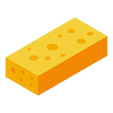 Rectangular cleaning sponge with holes for dishwashing 스톡 일러스트